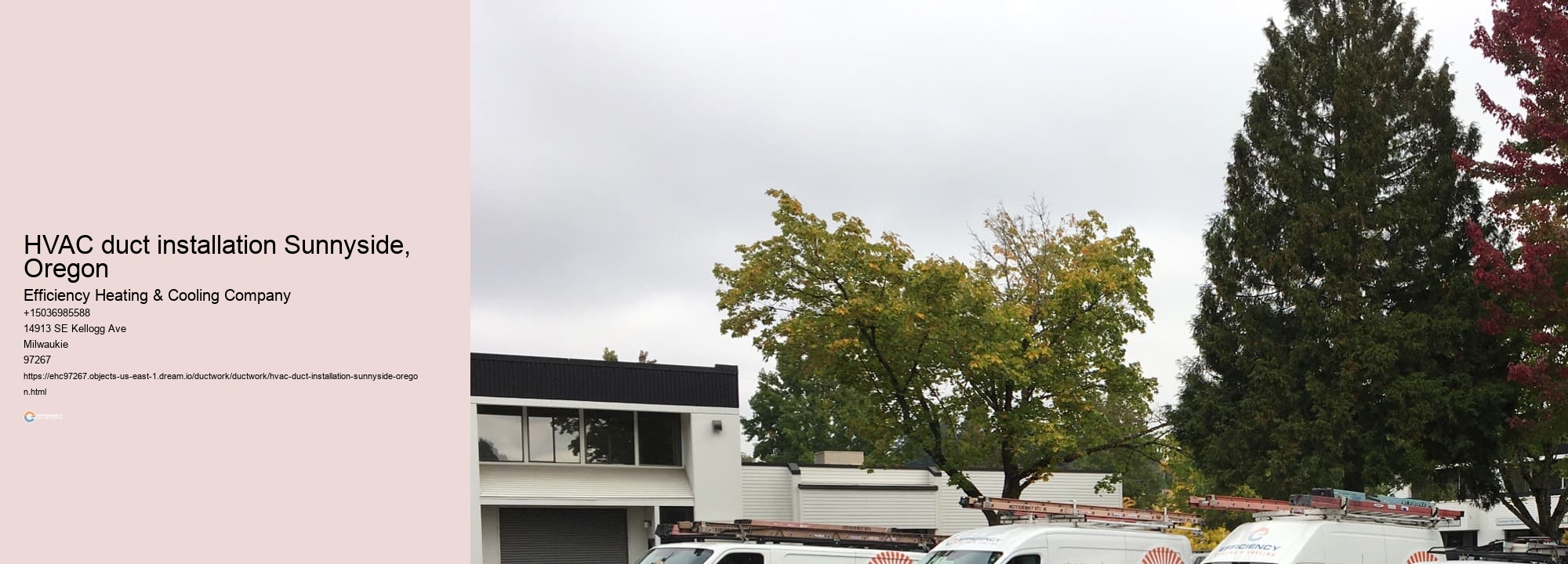 HVAC duct installation Sunnyside, Oregon