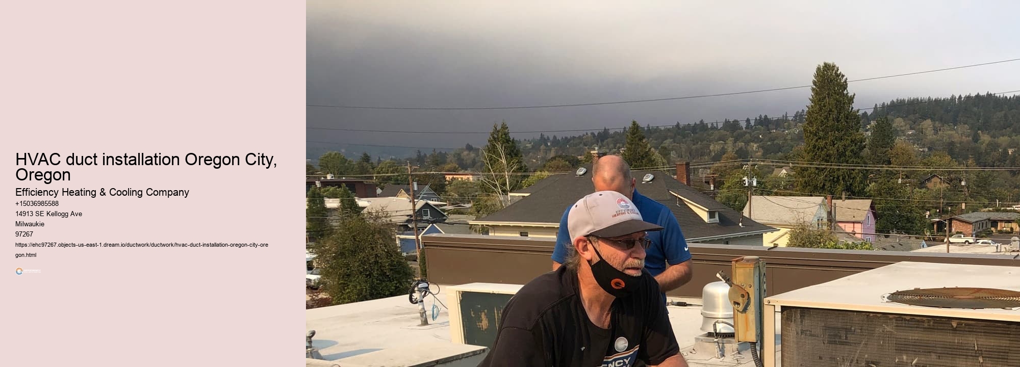 HVAC duct installation Oregon City, Oregon