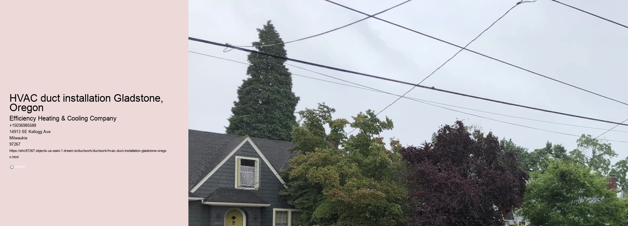 HVAC duct installation Gladstone, Oregon