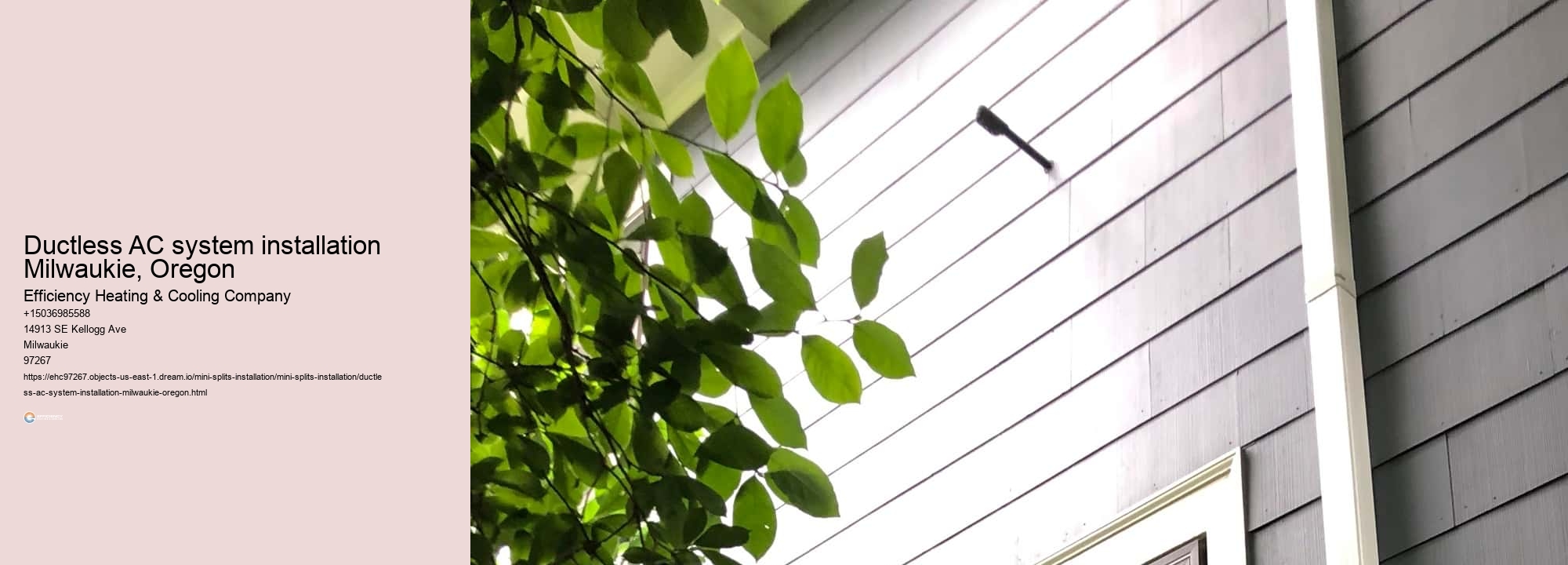 Ductless AC system installation Milwaukie, Oregon